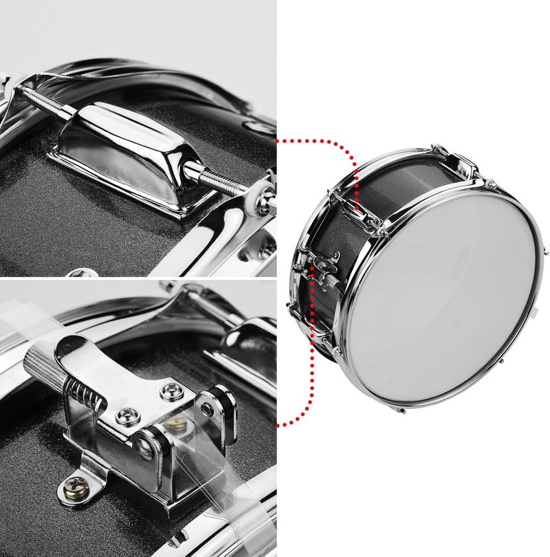 ROYHH 12inch Snare Drum with Drumsticks Shoulder Strap Drum Key Percussion Instrument for Students Beginners Marching Snare Drum Portable Snare Drum Set - Image 4